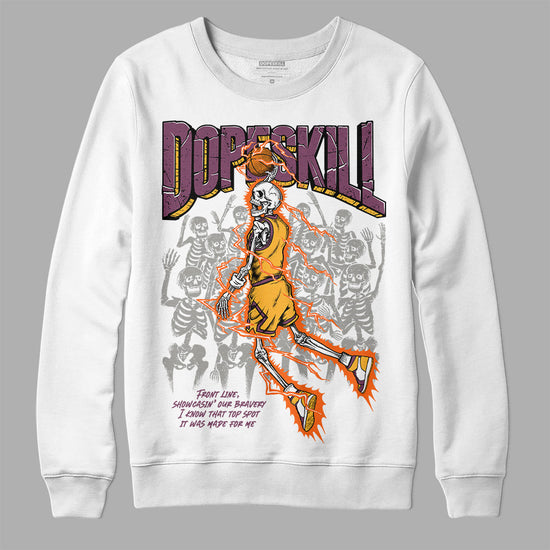 Jordan 1 Retro High OG Brotherhood DopeSkill Sweatshirt Thunder Dunk Graphic Streetwear - White 