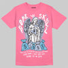 Jordan 3 GS “Cobalt Bliss” DopeSkill T-Shirt Angels Graphic Streetwear - Safety Pink