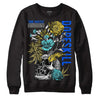 Jordan 5 Aqua DopeSkill Sweatshirt Side Hustle Graphic Streetwear - Black