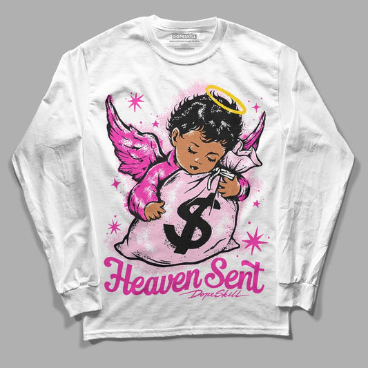 Dunk Low Triple Pink DopeSkill Long Sleeve T-Shirt Heaven Sent Graphic Streetwear - WHite