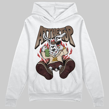 A Ma Maniére x Air Jordan 4 “Dark Mocha” DopeSkill Hoodie Sweatshirt At The Top Graphic Streetwear - White