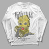 Wmns Air Jordan 11 Low 'Yellow Snakeskin' DopeSkill Long Sleeve T-Shirt Money Talks Graphic Streetwear - White