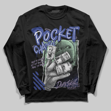 Jordan 1 Retro Low OG Zion Williamson Voodoo Alternate DopeSkill Long Sleeve T-Shirt Pocket Change Graphic Streetwear - Black