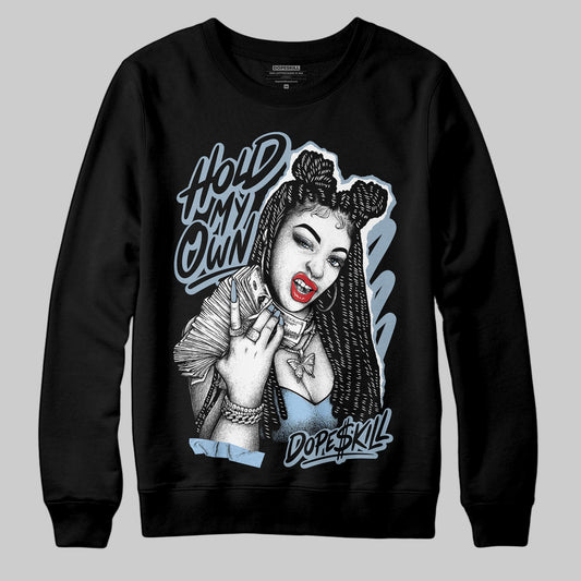 Jordan 40 “Blue Suede” DopeSkill Sweatshirt New H.M.O Graphic Streetwear - Black