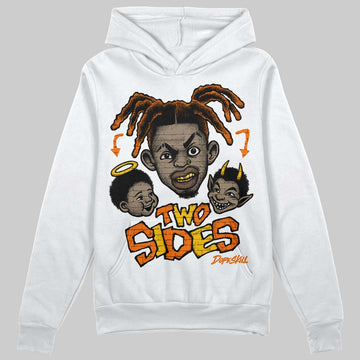Orange Sneakers DopeSkill Hoodie Two Sides Graphic Streetwear - White