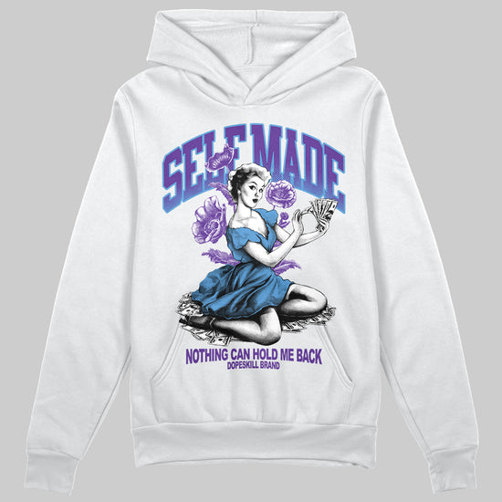 PURPLE Sneakers DopeSkill Hoodie Self Made Graphic Streetwear - White