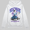 PURPLE Sneakers DopeSkill Hoodie Self Made Graphic Streetwear - White