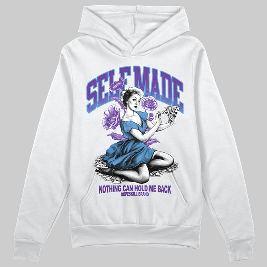 PURPLE Sneakers DopeSkill Hoodie Self Made Graphic Streetwear - White