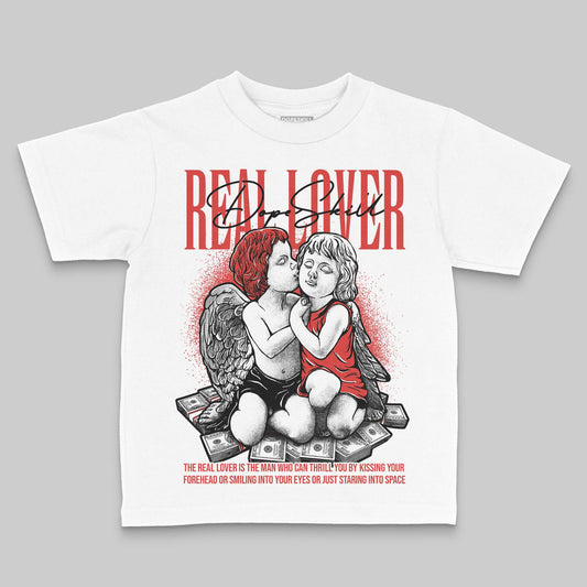 Jordan 4 Retro Toro Bravo DopeSkill Toddler Kids T-shirt Real Lover Graphic Streetwear - White