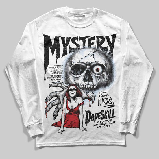 Jordan 5 Retro OG Black Metallic Reimagined DopeSkill Long Sleeve T-Shirt Mystery Ghostly Grasp Graphic Streetwear - White