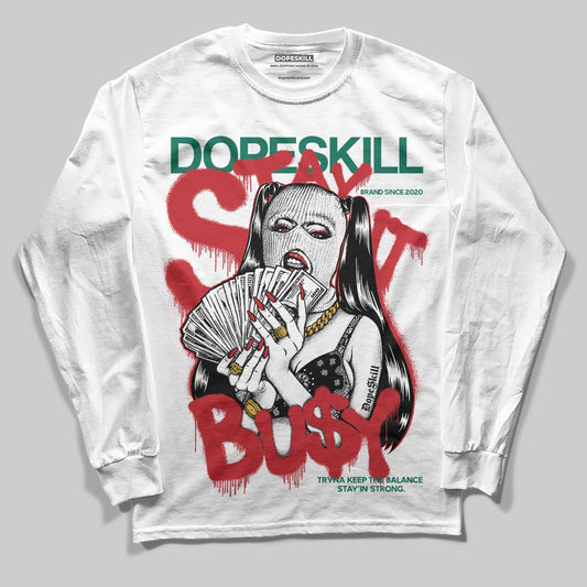 Jordan 3 Mexico 'El Vuelo' DopeSkill Long Sleeve T-Shirt Stay It Busy  Graphic Streetwear - White