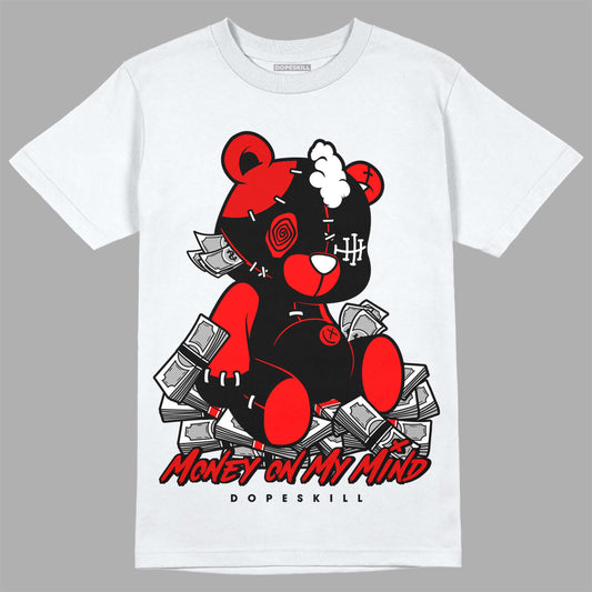 Jordan 1 Retro High OG "Satin Bred" DopeSkill T-Shirt MOMM Bear Graphic Streetwear - White 