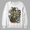 Olive Sneakers DopeSkill Sweatshirt No Days Off Graphic Streetwear - WHite