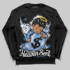 Jordan 4 WMNS 'Forget Me Not' DopeSkill Long Sleeve T-Shirt Heaven Sent Graphic Streetwear - Black
