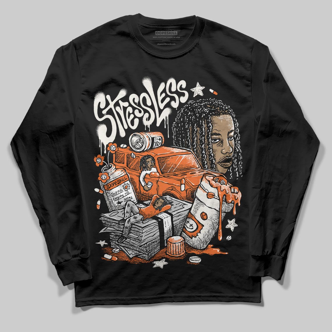 Jordan 1 Retro High OG Shattered Backboard (2025) DopeSkill Long Sleeve T-Shirt Stressless Graphic Streetwear - black