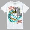 New Balance 9060 “Cyan Burst” DopeSkill T-Shirt Takin No L's Graphic Streetwear - White