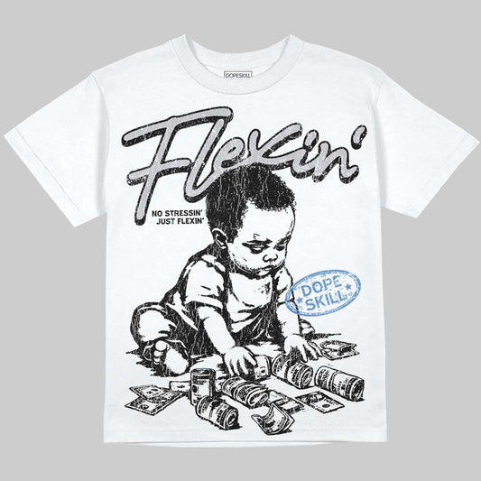 Jordan 11 Retro Low Cement Grey DopeSkill Oversize Print T-Shirt Flexin' Graphic Streetwear