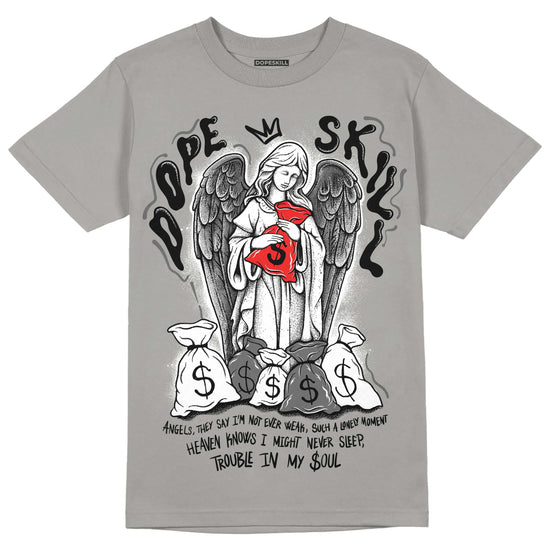 Grey Sneakers DopeSkill Grey T-shirt Angels Graphic Streetwear