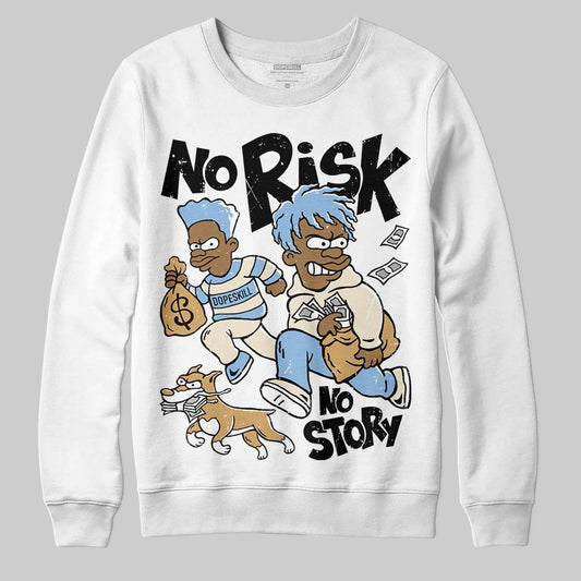 Nike Air Diamond Turf Must Be the Money DopeSkill Sweatshirt No Risk No Story Graphic Streetwear - White