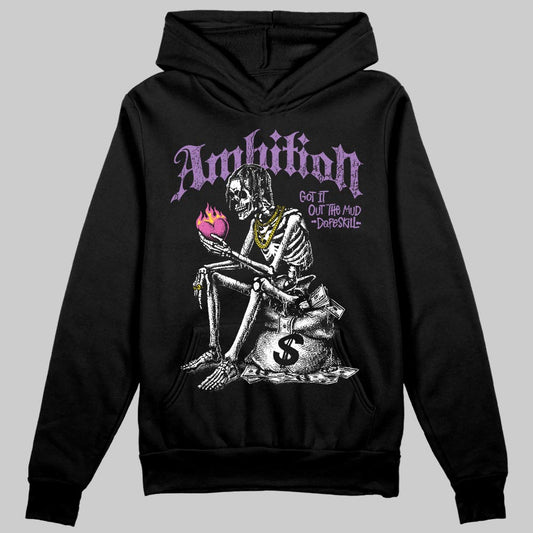 PURPLE Sneakers DopeSkill Hoodie Sweatshirt Ambition Graphic Streetwear - Black