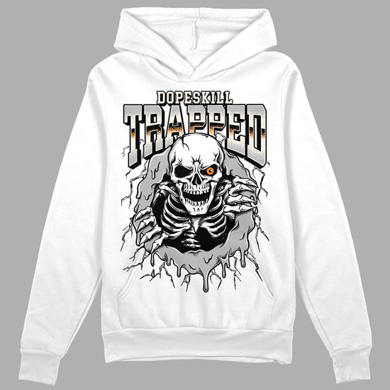 Dunk Low Cool Grey DopeSkill Hoodie Sweatshirt Trapped Halloween Graphic Streetwear - White 