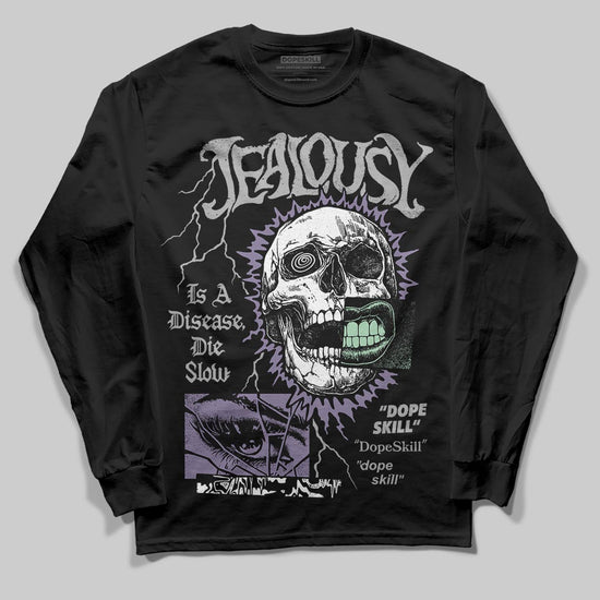 Jordan 1 Retro Low OG Zion Williamson Voodoo Alternate DopeSkill Long Sleeve T-Shirt Jealousy Graphic Streetwear - Black