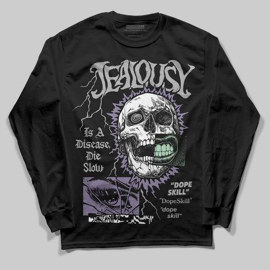 Jordan 1 Retro Low OG Zion Williamson Voodoo Alternate DopeSkill Long Sleeve T-Shirt Jealousy Graphic Streetwear - Black