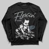 Jordan 5 Retro Wolf Grey (2026) DopeSkill Long Sleeve T-Shirt Flexin' Graphic Streetwear - black