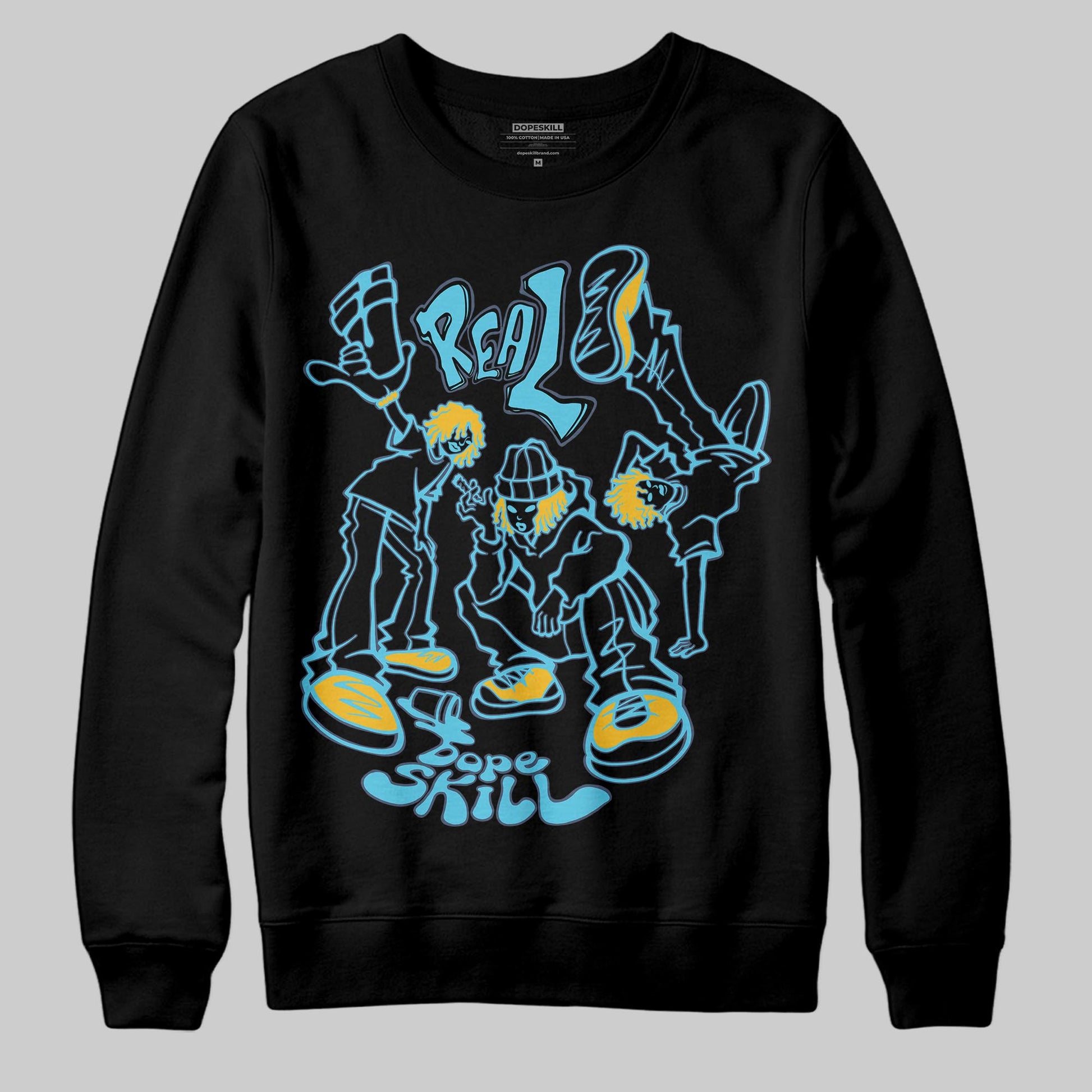 Jordan 11 Retro Gamma Blue (2025) DopeSkill Sweatshirt Real Y2K Players Graphic Streetwear - Black