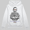 Jordan 4 Retro Lakers DopeSkill Hoodie Sweatshirt Scared Money Don't Make No Money Graphic Streetwear - White