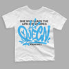 Jordan 1 High Retro OG “University Blue” DopeSkill Toddler Kids T-shirt Queen Graphic Streetwear - White