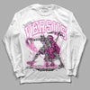 Pink Sneakers DopeSkill Long Sleeve T-Shirt VERSUS Graphic Streetwear - WHite