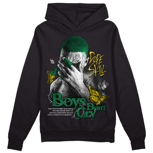 Jordan 5 “Lucky Green” DopeSkill Hoodie Sweatshirt Boys Don't Cry Graphic Streetwear - Black