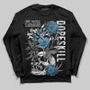 Jordan 10 OG “Steel” DopeSkill Long Sleeve T-Shirt Side Hustle Graphic Streetwear - Black