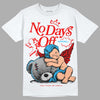 Jordan 12 “Cherry” DopeSkill T-Shirt New No Days Off Graphic Streetwear - White