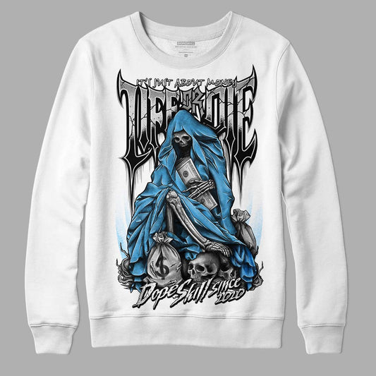 Dunk Low ‘Pure Platinum’ DopeSkill Sweatshirt Life or Die Graphic Streetwear - White