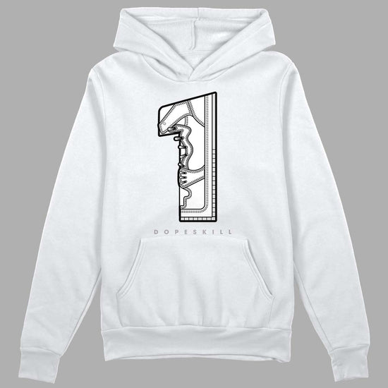 Dunk Low ‘Pure Platinum’ DopeSkill Hoodie Sweatshirt No.1 Graphic Streetwear - White