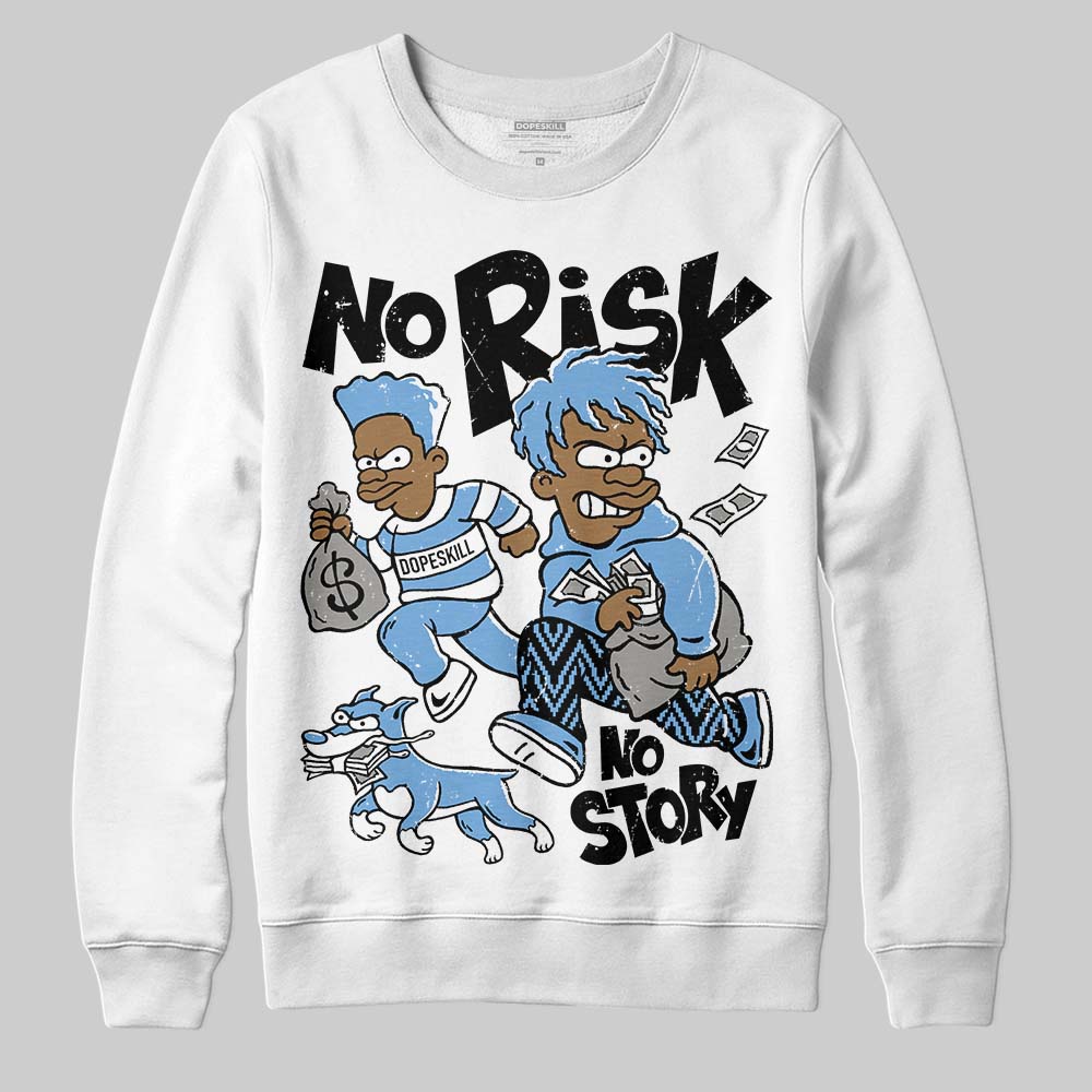 Jordan 12 Retro 'Melo' DopeSkill Sweatshirt No Risk No Story Graphic Streetwear - White