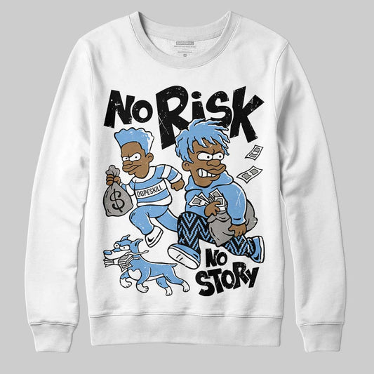 Jordan 12 Retro 'Melo' DopeSkill Sweatshirt No Risk No Story Graphic Streetwear - White
