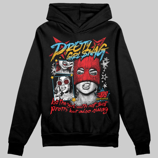 Red Sneakers DopeSkill Hoodie Sweatshirt Pretty Girl Swag Graphic Streetwear - Black