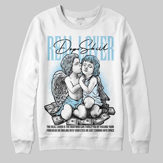 Vans Knu Stack Vintage Satin Dream Blue DopeSkill Sweatshirt Real Lover Graphic Streetwear - White