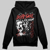 Red Sneakers DopeSkill Hoodie Fix Your Energy Graphic Streetwear - Black