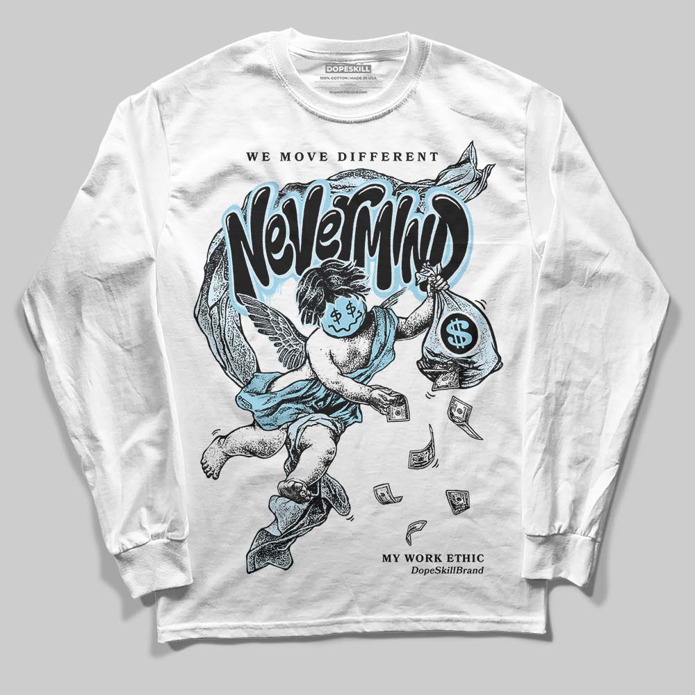 Vans Knu Stack Vintage Satin Dream Blue DopeSkill Long Sleeve T-Shirt Nevermind Graphic Streetwear - White