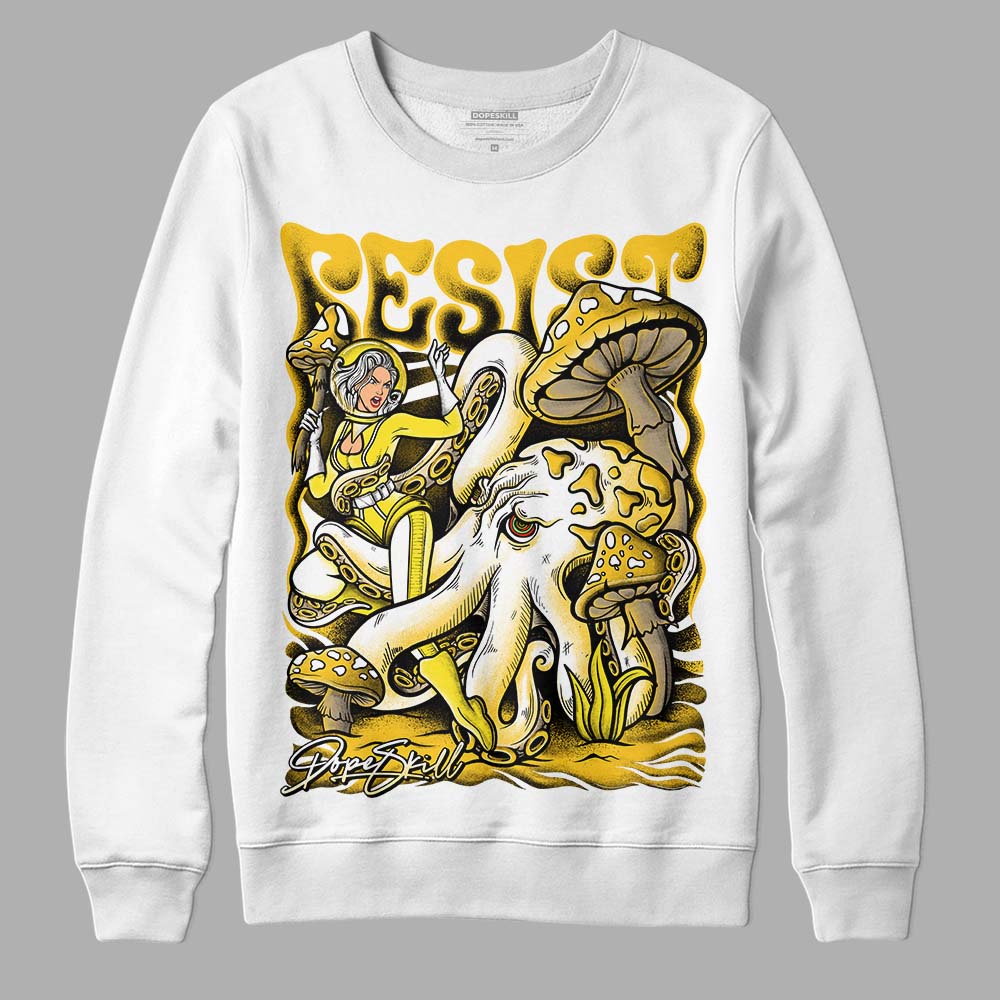 Jordan 4 Retro “Vivid Sulfur” DopeSkill Sweatshirt Resist Graphic Streetwear - White 