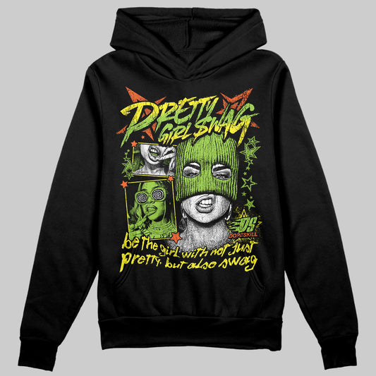 Neon Green Sneakers DopeSkill Hoodie Sweatshirt Pretty Girl Swag Graphic Streetwear - Black