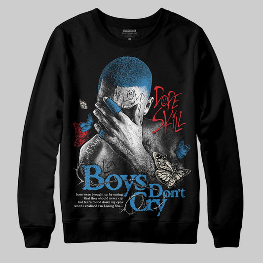 Jordan 3 Retro OG Rare Air DopeSkill Sweatshirt Boys Don't Cry Graphic Streetwear - Black