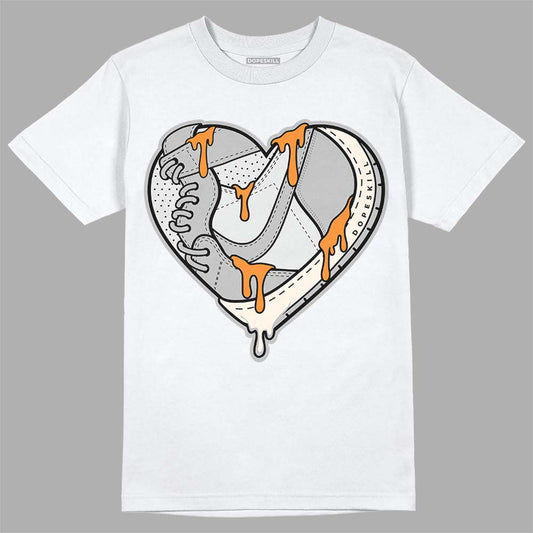 Dunk Low Cool Grey DopeSkill T-Shirt Heart Jordan 1 Graphic Streetwear - White 