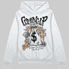 Jordan 5 Retro Reverse Metallic DopeSkill Hoodie Sweatshirt Money Bag Coming Up Graphic Streetwear - White