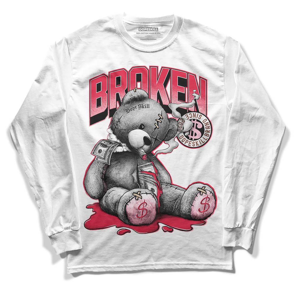 Dunk Low PRM Bacon DopeSkill Long Sleeve T-Shirt Sick Bear Graphic Streetwear - White