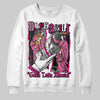 Rick Owens Pink Leather Low Sneakers DopeSkill Sweatshirt Gotta Lotta Means Graphic Streetwear - White